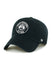 '47 Brand Clean Up Tonal EST Milwaukee Bucks Adjustable Hat In Black - Angled Left Side View
