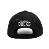 Bucks Pro Shop Accent Ball Mesh Black Milwaukee Bucks Adjustable Hat-back 