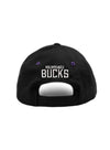 Bucks Pro Shop Accent Ball Mesh Black Milwaukee Bucks Adjustable Hat-back 