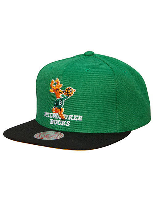 Essential Dark Green Snapback - Mitchell & Ness cap