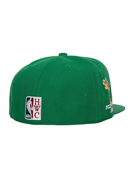 New Era 59FIFTY Heather Patch D3 Grey Milwaukee Bucks Fitted Hat / 7 5/8