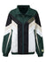 The Wild Collective Tie Blocked Milwaukee Bucks Track Jacket In Green, Black & White - Front View