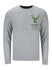 The Wild Collective Cream City Puff Print Milwaukee Bucks Long Sleeve T-Shirt In Grey & Green - Front View