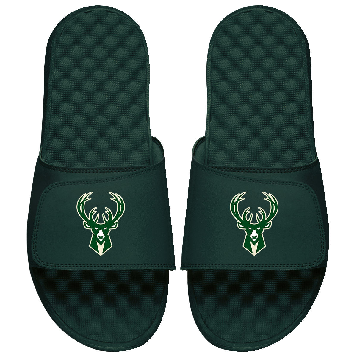 ISlide Primary Icon Green Milwaukee Bucks Sandals