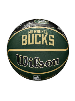 Wilson All Over Print Milwaukee Bucks Full Basketball- Side 1