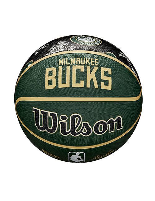 Wilson All Over Print Milwaukee Bucks Full Basketball- Side 1
