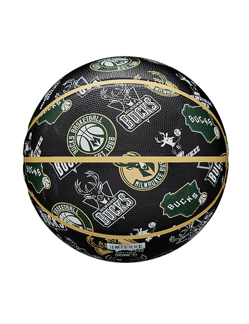 Wilson All Over Print Milwaukee Bucks Full Basketball- Side 4