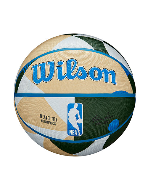 Wilson Geo Pattern Milwaukee Bucks Full Basketball Side 2