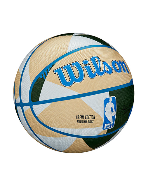 Wilson Geo Pattern Milwaukee Bucks Full Basketball Side 3