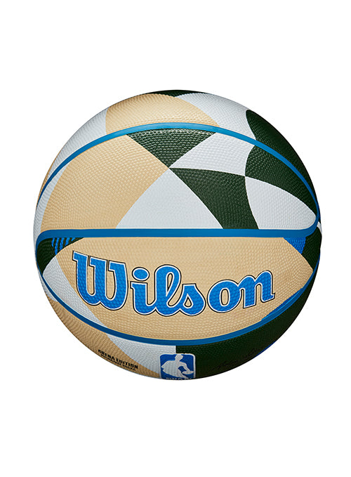 Wilson Geo Pattern Milwaukee Bucks Full Basketball Side 6