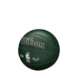 Wilson Forge Print Green Milwaukee Bucks Mini Basketball- Side 3