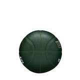 Wilson Forge Print Green Milwaukee Bucks Mini Basketball- Side 7