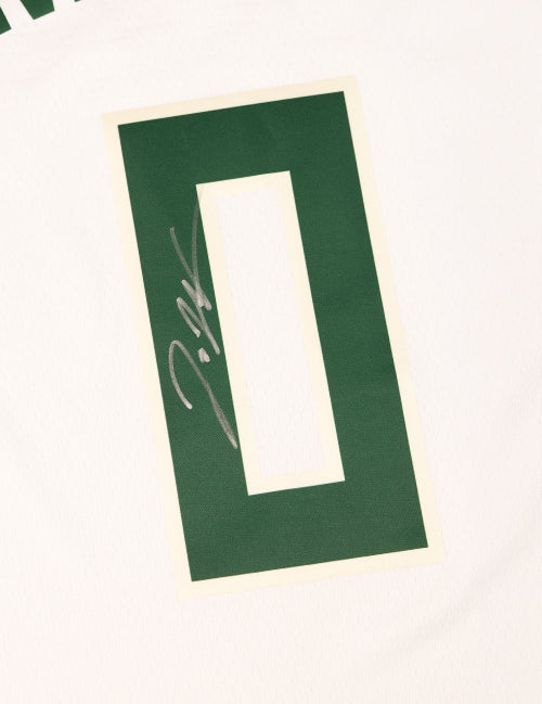 Signed Nike Association Edition Dante DiVincenzo Milwaukee Bucks Swingman Jersey-signature