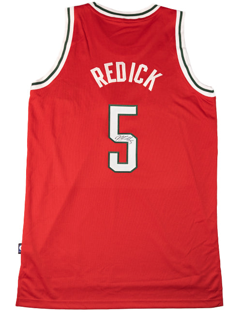 Signed Adidas Alternate '13 JJ Redick Milwaukee Bucks Jersey-back