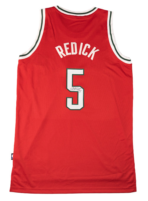 Signed Adidas Alternate '13 JJ Redick Milwaukee Bucks Jersey-back