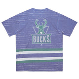 Mitchell & Ness HWC '93 Jumbotron Milwaukee Bucks T-Shirt in Purple - Back View