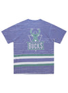 Mitchell & Ness HWC '93 Jumbotron Milwaukee Bucks T-Shirt in Purple - Back View