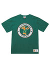 Mitchell & Ness HWC '68 Legendary Slub Green Milwaukee Bucks T-Shirt in Green - Front View
