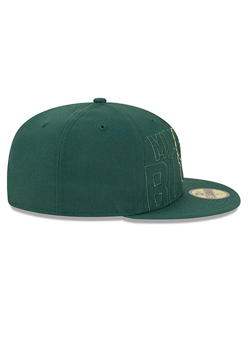 New Era Draft 2023 OTC 59Fifty Milwaukee Bucks Fitted Hat in Green - Right Side View