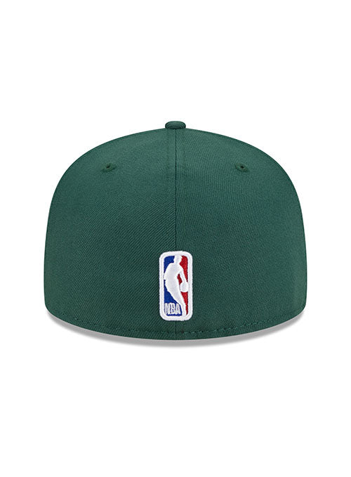 New Era Draft 2023 OTC 59Fifty Milwaukee Bucks Fitted Hat in Green - Back View