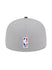 New Era Draft 2023 Grey 59FIfty Milwaukee Bucks Fitted Hat- in Grey and Green - Back View