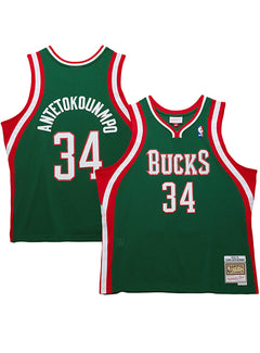 Mitchell & Ness HWC '13 Giannis Antetokounmpo Milwaukee Bucks Swingman jersey-COLLAGE