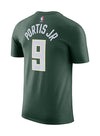Nike 2022 Icon Edition Bobby Portis Jr Milwaukee Bucks T-Shirt in Green - Back View