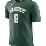 Nike 2022 Icon Edition Bobby Portis Jr Milwaukee Bucks T-Shirt in Green - Front View