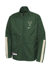 Youth Nike Courtside 22 Milwaukee Bucks Tracksuit Set in Green - Jacket Front View