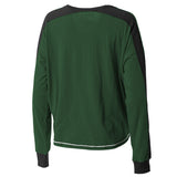 Women's Wear By Erin Andrews Raglan Trim Milwaukee Bucks Long Sleeve T-Shirt-back