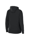 Women's Wear By Erin Andrews Vertical Bar Black Full-Zip Hooded Sweatshirt-back