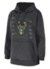 Wear By Erin Andrews Squared Milwaukee Bucks Hooded Sweatshirt-front
