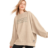 Women's DKNY Tunic Daisy Milwaukee Bucks Crewneck Sweatshirt