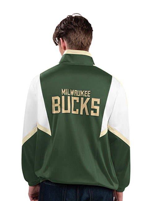 Starter Track Lead Runner Milwaukee Bucks Jacket-back