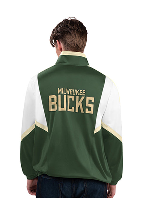 Starter Track Lead Runner Milwaukee Bucks Jacket-back