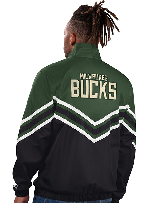 Starter Power Hit Lightweight Milwaukee Bucks Jacket-back 