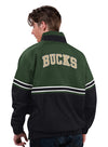 Starter Hit Run Milwaukee Bucks 1/2 Zip Pullover Jacket