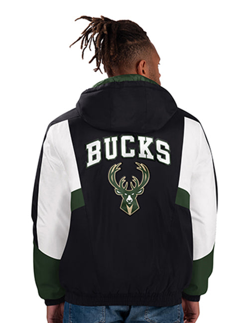 Starter Winter Full Back Milwaukee Bucks Jacket-back