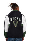 Starter Winter Full Back Milwaukee Bucks Jacket-back
