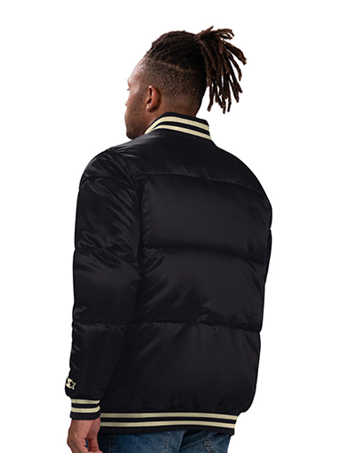 Starter Puffer Bronx Milwaukee Bucks Satin Jacket-back