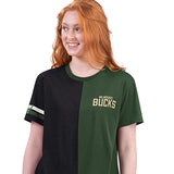 Women's G-III Power Move Milwaukee Bucks T-Shirt-front