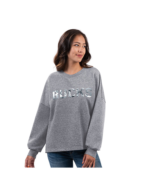 Women's Dkny Gina Milwaukee Bucks Full Zip Hooded Sweatshirt / Medium