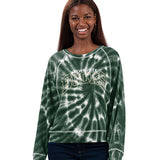 Women's G-III Waffle Thermal Upshot Green Milwaukee Bucks Long Sleeve T-Shirt-front