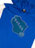 Women's G-III Gameplan Rhinestone Blue Milwaukee Bucks Hooded Sweatshirt-close up
