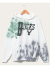 Junk Food Flea Market Tie-Dye Milwaukee Bucks Hooded Sweatshirt-front 