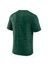 Fanatics Tri-Blend Green Milwaukee Bucks T-Shirt- Back 