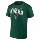 Fanatics Double Dribble Green Milwaukee Bucks T-Shirt- Front View