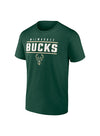 Fanatics Double Dribble Green Milwaukee Bucks T-Shirt- Front View