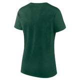 Women's Fanatics Alley-Oop Green Milwaukee Bucks T-Shirt- Back