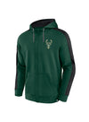 Fanatics Poly Fleece Green Milwaukee Bucks Full Zip Hooded Sweatshirt